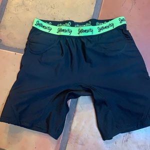 Softball sliding shorts.